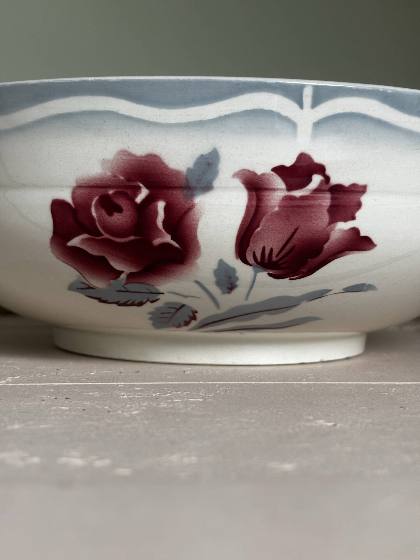 Old salad bowl Digoin Sarreguemines Alesia