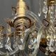 Venetian lustre. Crystal, glass, hand-painted. 12 light points.
