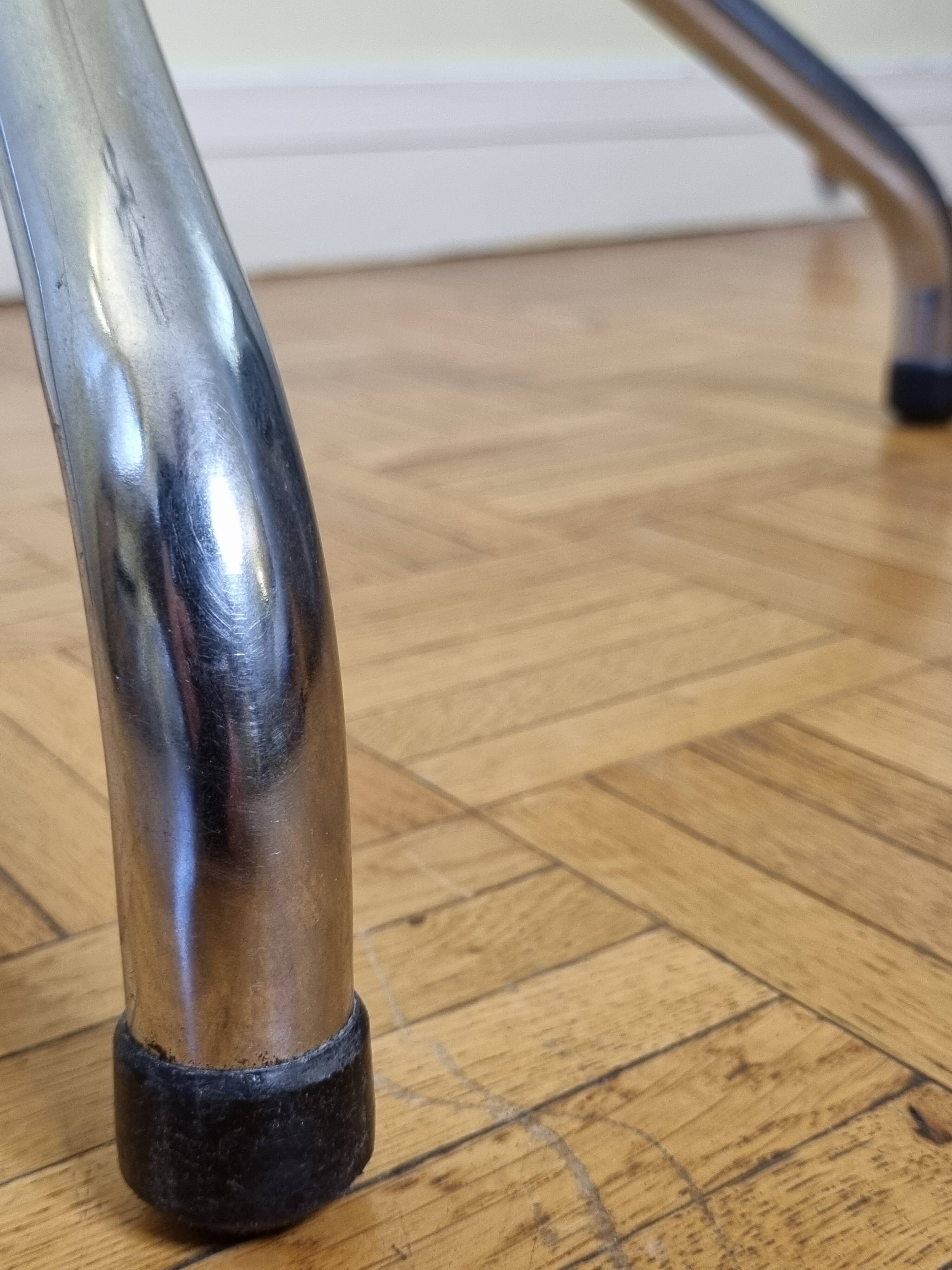 Vintage chrome metal coat rack, 1970s