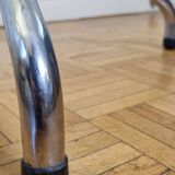 Vintage chrome metal coat rack, 1970s