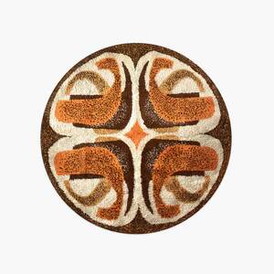 Vintage round rug 200 cm