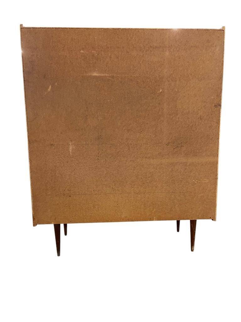 Vintage wooden cabinet with display case / bar section