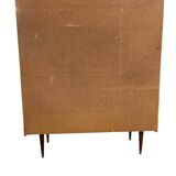 Vintage wooden cabinet with display case / bar section