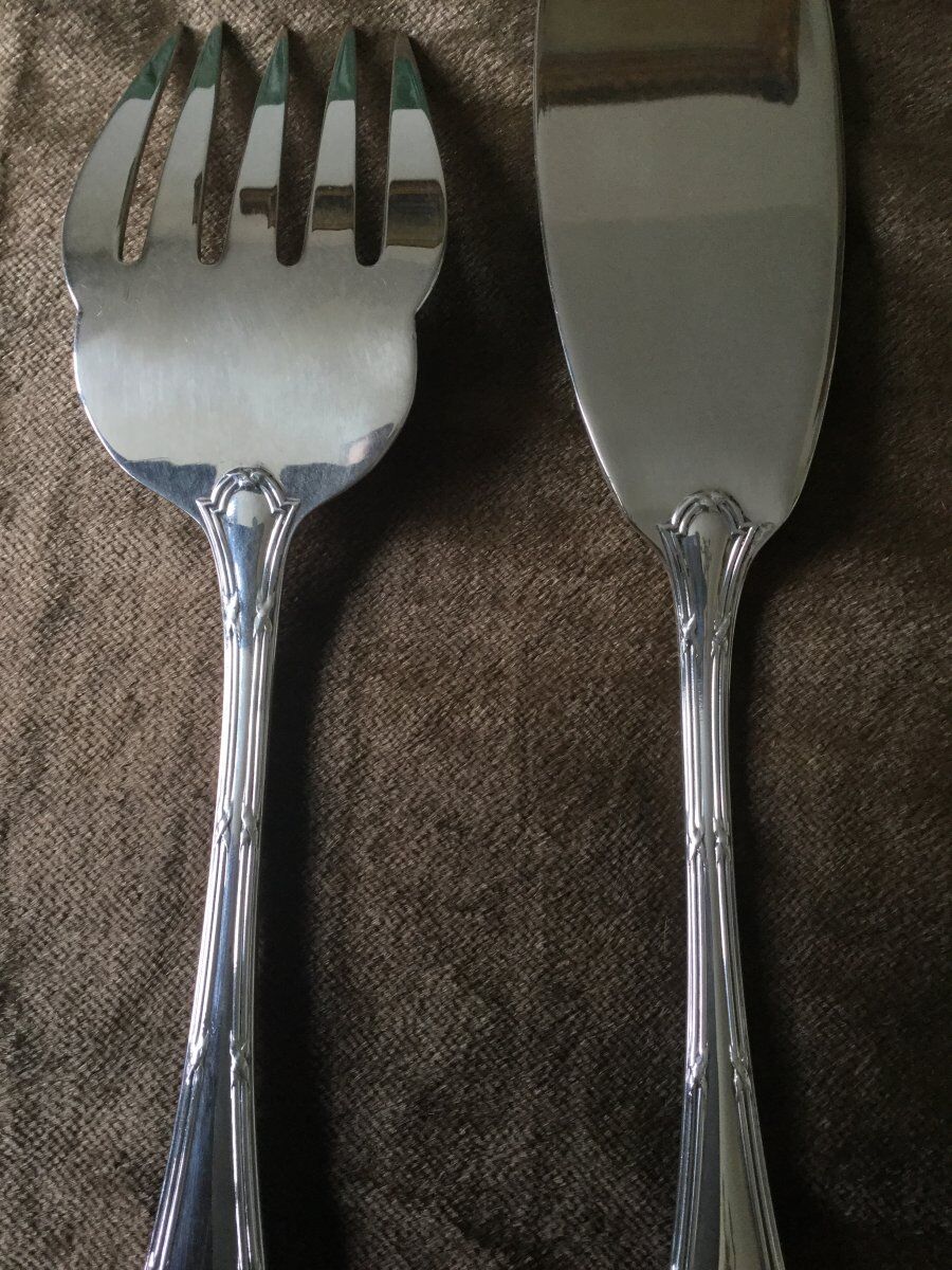 Christofle fish service model Cross ribbons