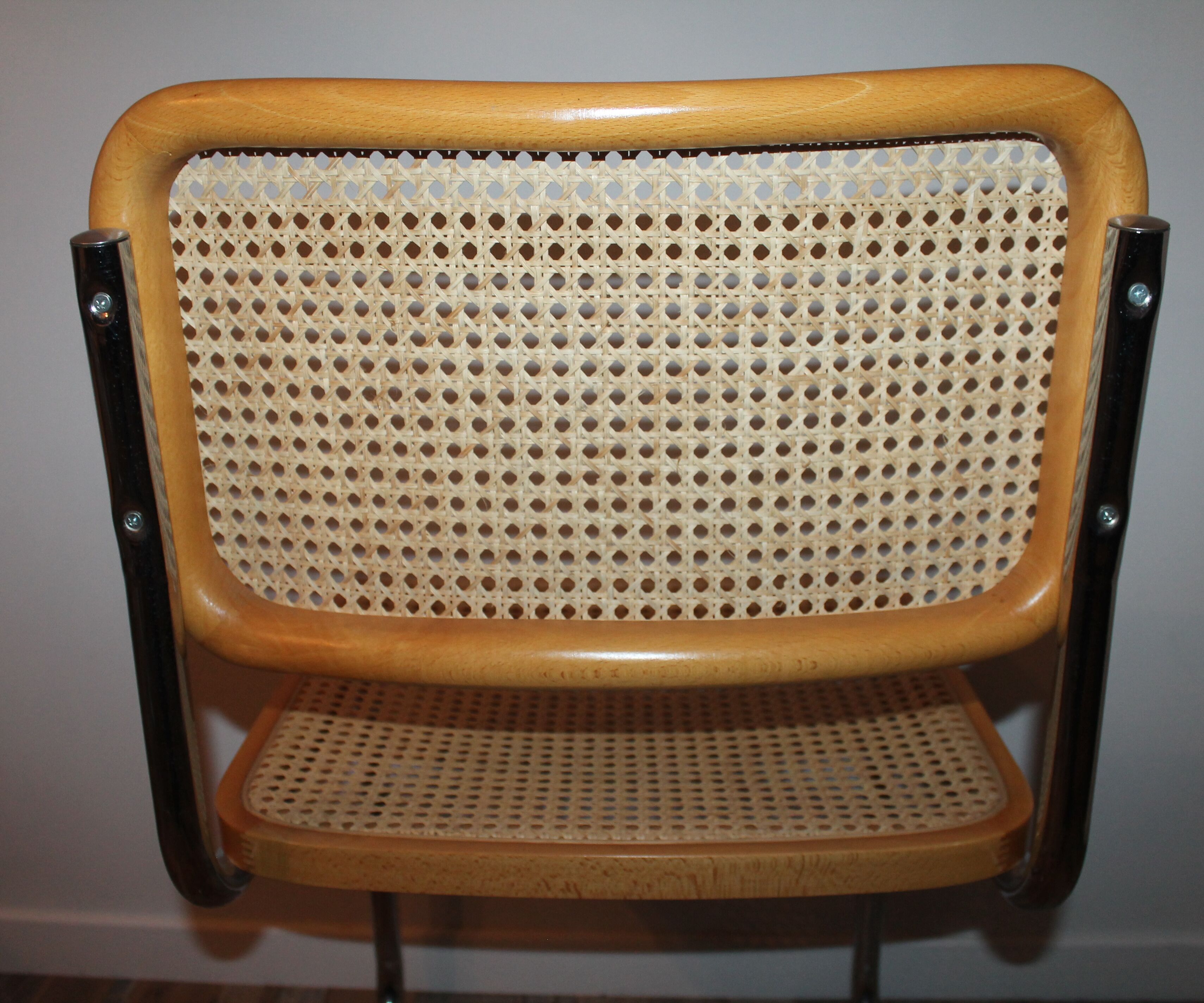 Lot de 4 chaises Cesca B32 par Marcel Breuer