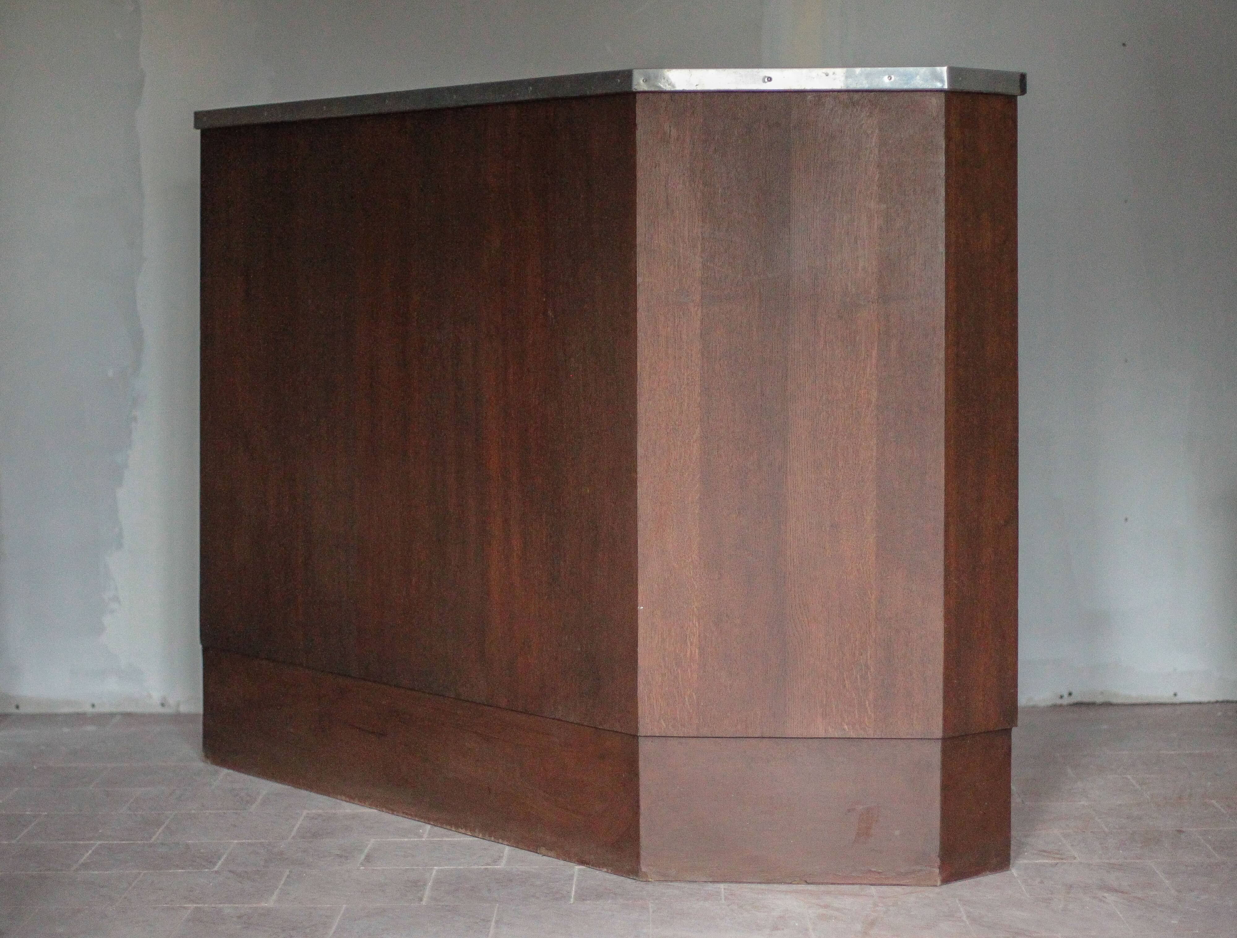 Vintage wooden bar counter