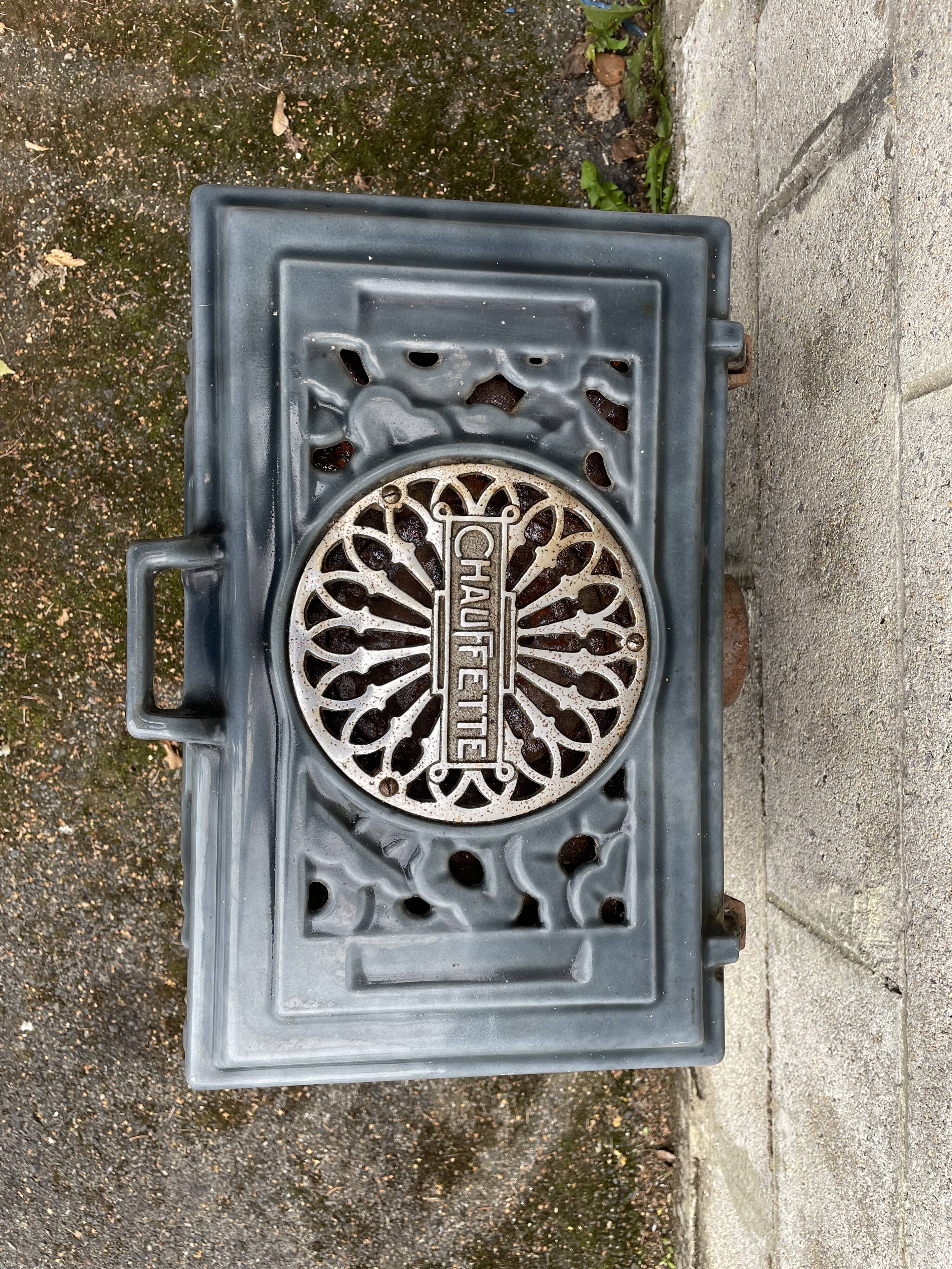 Ancien poêle Godin 312 Art Déco