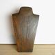 3 busts wooden necklace jewelry display