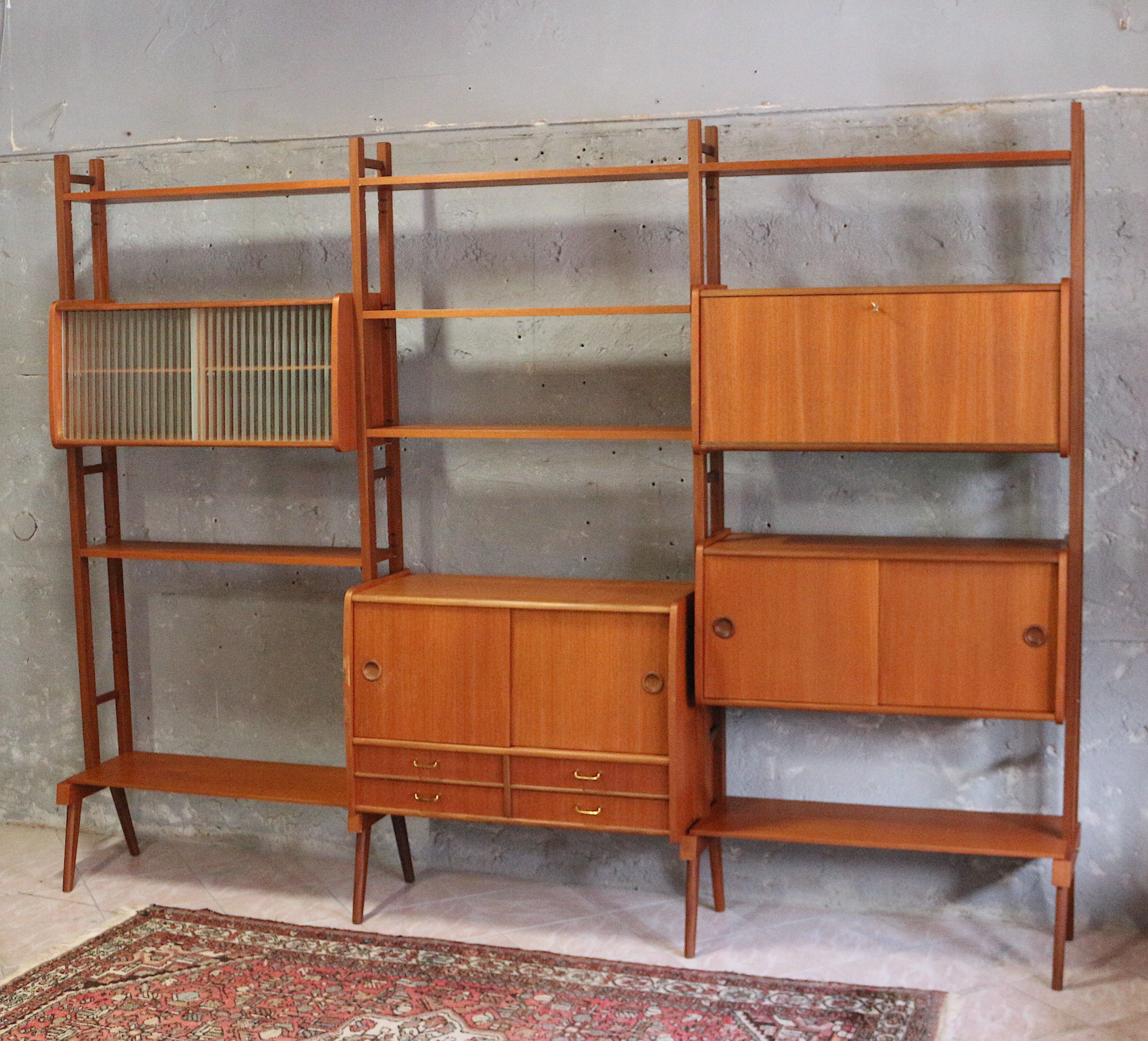 Mid century teak shelf, 1960's Norway