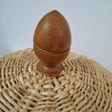 Tray and its vintage wicker bell