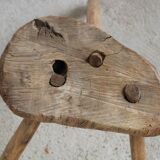 brutalist tripod stool