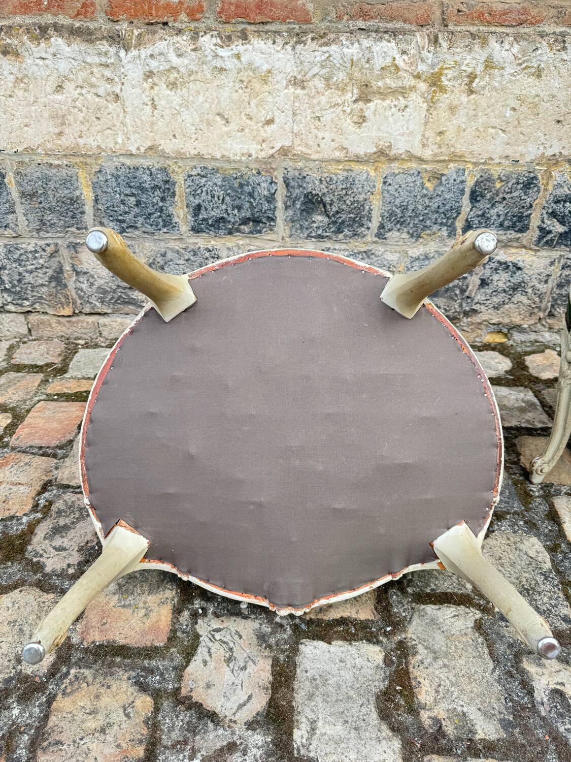 Pair Of Louis XV Style Lacquered Wood Armchairs XIX Eme Century