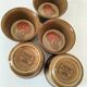 6 Denby stoneware ramekins with mushroom design - 1970s