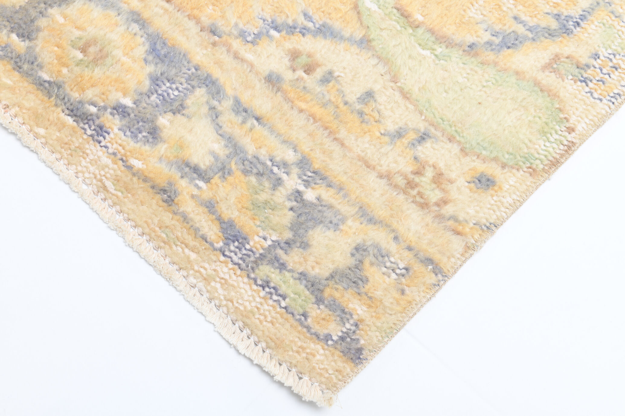 Antique oushak runner rug