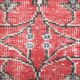 2x8 red floral turkish runner rug 77x261cm