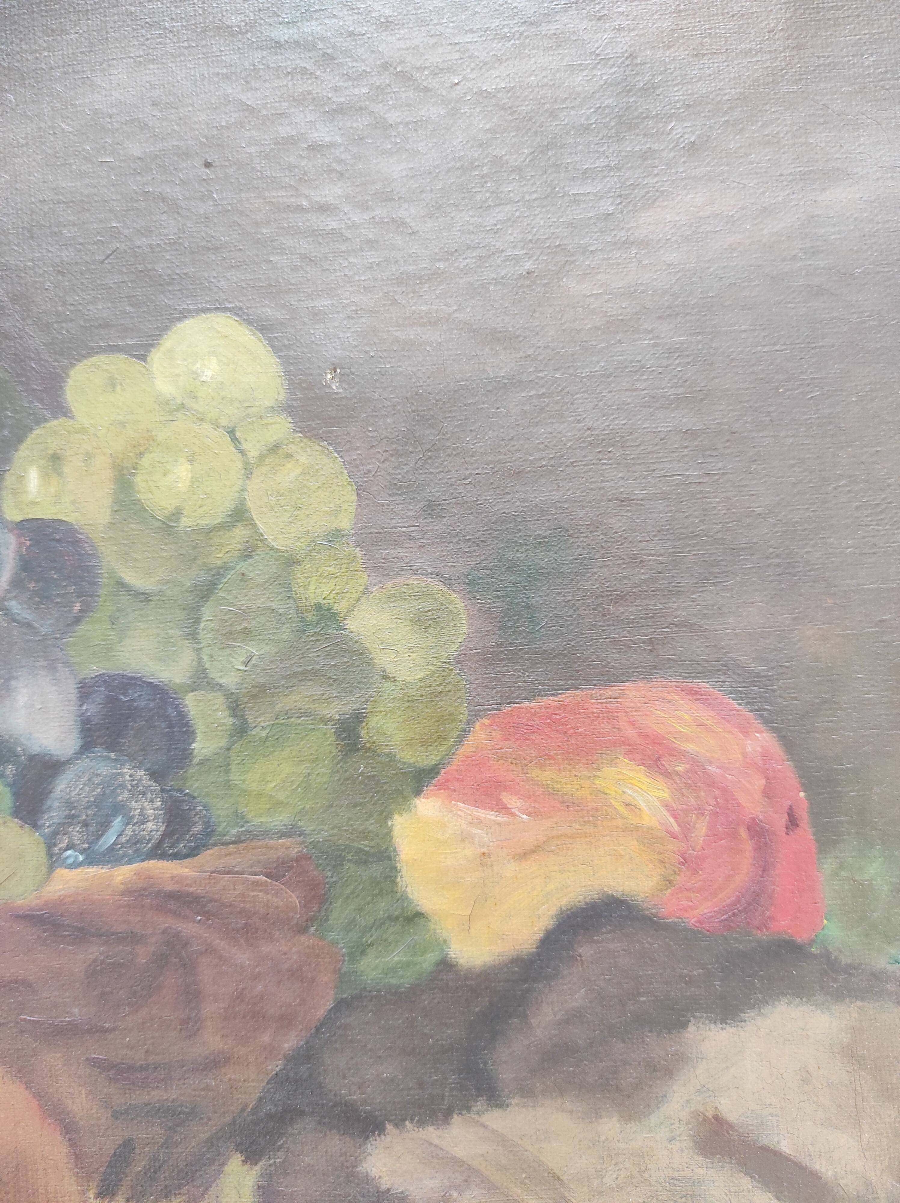 Still life oil on canvas, signed