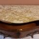"Du Barry" commode in marquetry, marble top