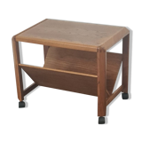 Chariot table d’appoint vintage en teck danois par Aksel Kjersgaard