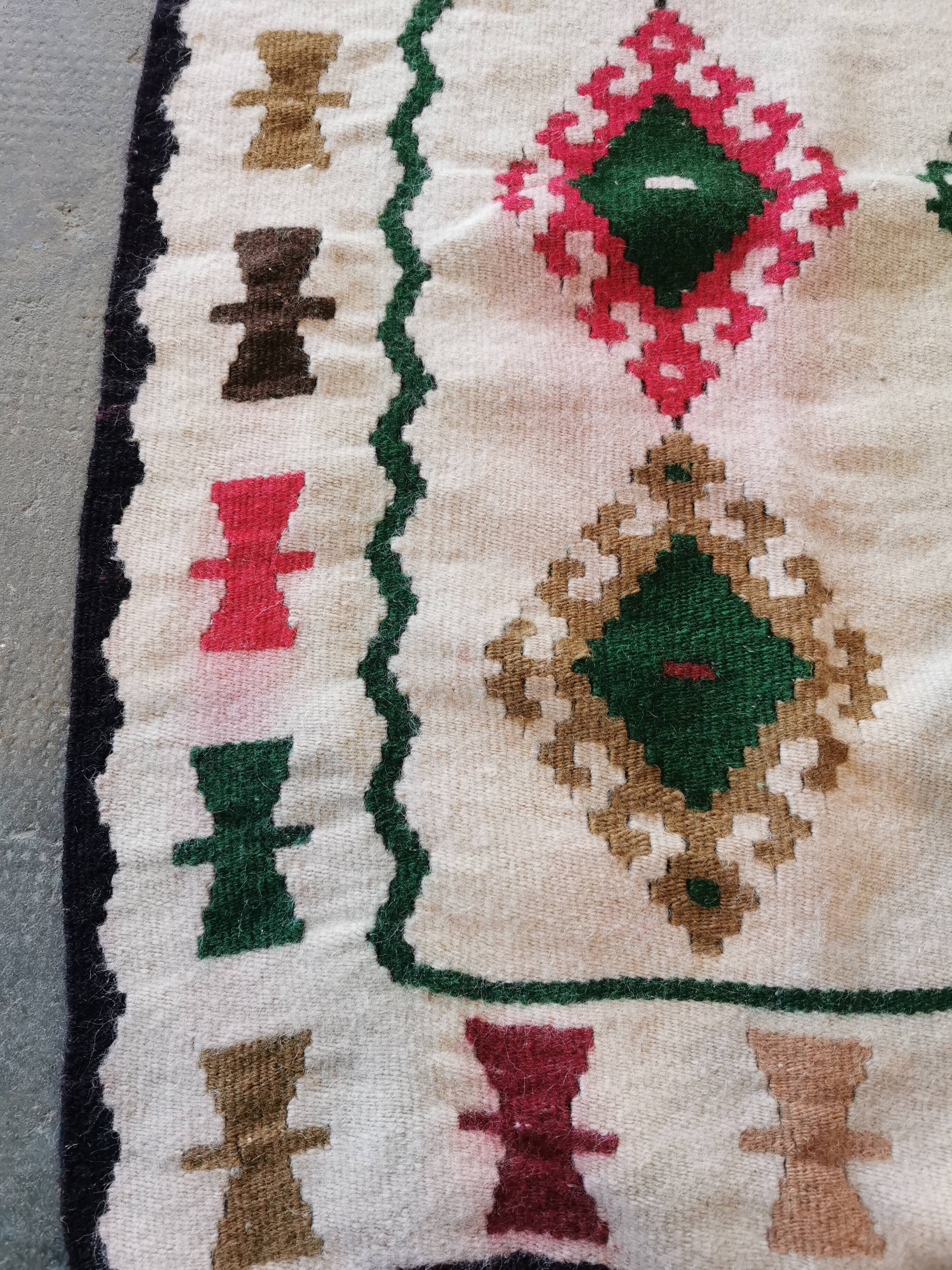 Antique Berber kilim runner rug