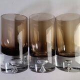 Set of 11 glasses, design by Roland Pösch Gral Glas, vintage 70s.