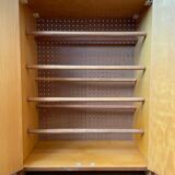 60's wooden shoe cabinet