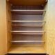 60's wooden shoe cabinet