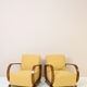 Pair of 1940s deco armchairs