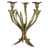 Brass cande holder flowers