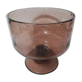 Coupe en verre soufflé bullé biot