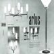 Arlus paire d'appliques murales en bronze doré et opaline 1950