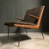CHAISE BOOMERANG POUR FRANCE & SON PAR HVIDT & MOLGAARD NIELSEN
