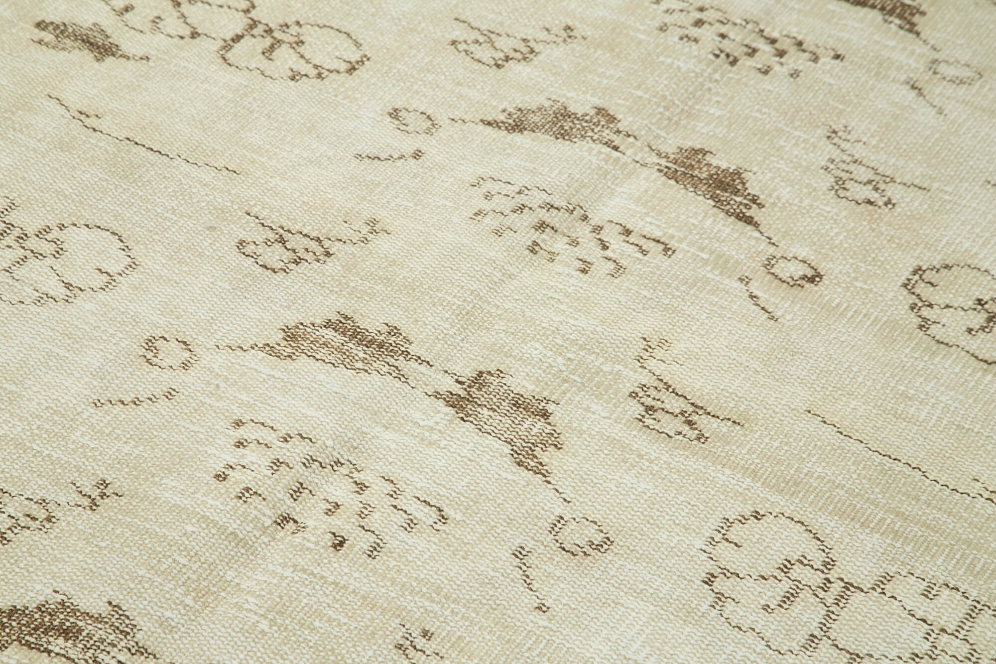 Handwoven Antique Anatolian Beige Rug 171 cm x 261 cm - 38885