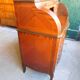 Secretaire commode a cylindre en bois verni