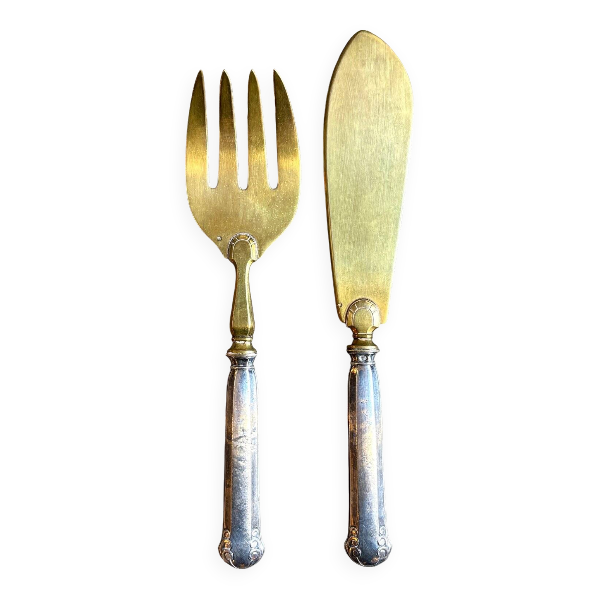 Silver and vermeil serving cutlery