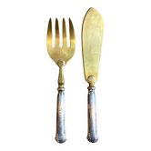 Couverts de service en argent et vermeil