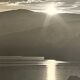 Photograph black and white silver print circa 1970 seascape