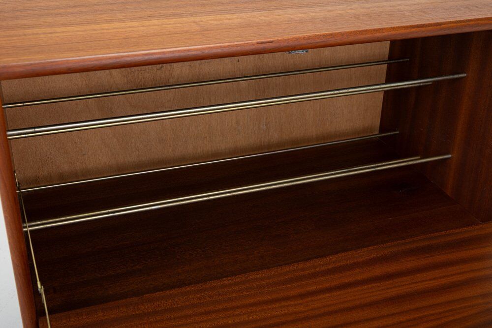 Teak shoe cabinet by G.V. Møbler, 1960s
