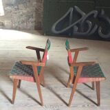 Paire de chaises Jens Risom 666 pour Walter Knoll