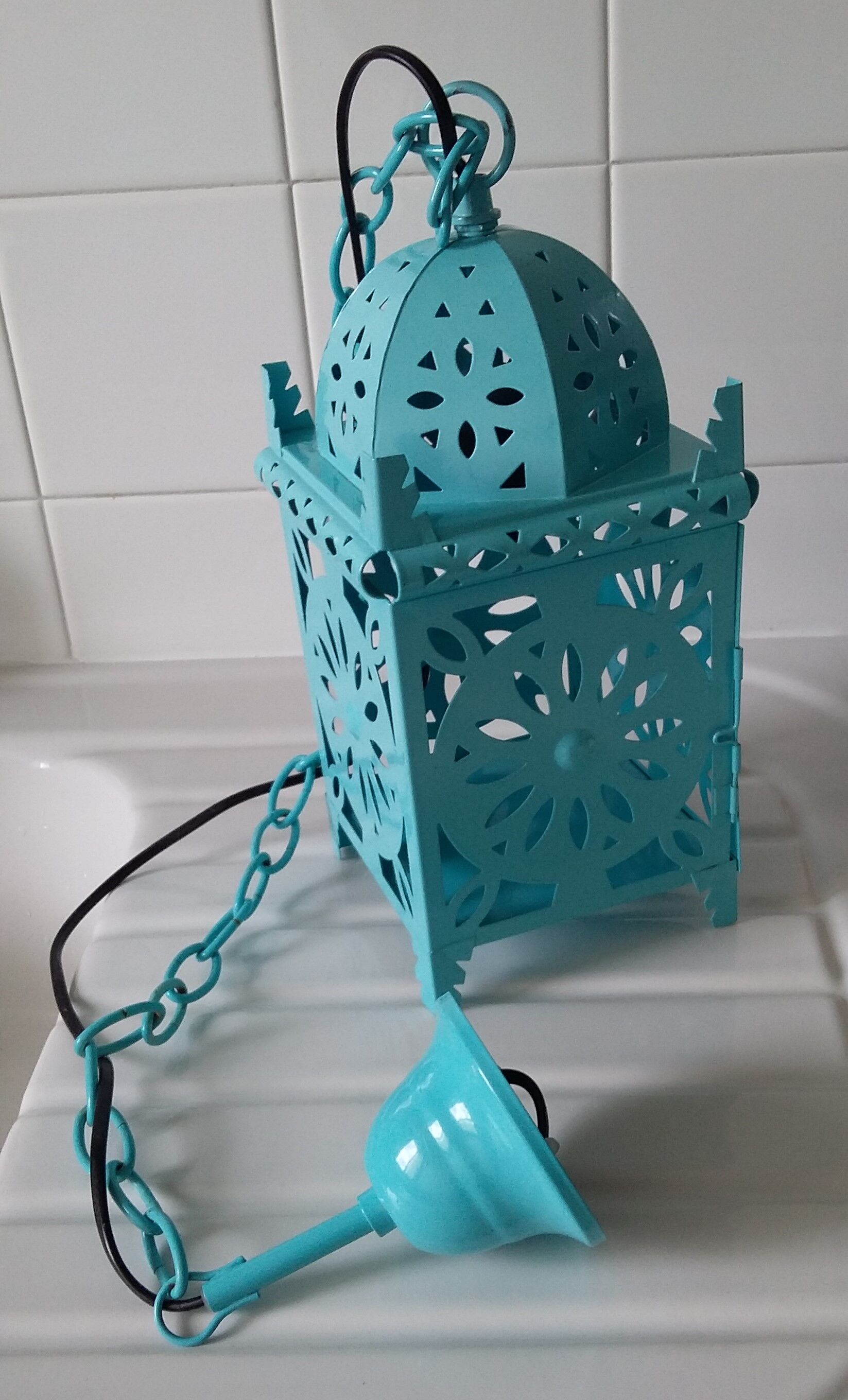 Oriental style lantern chandelier