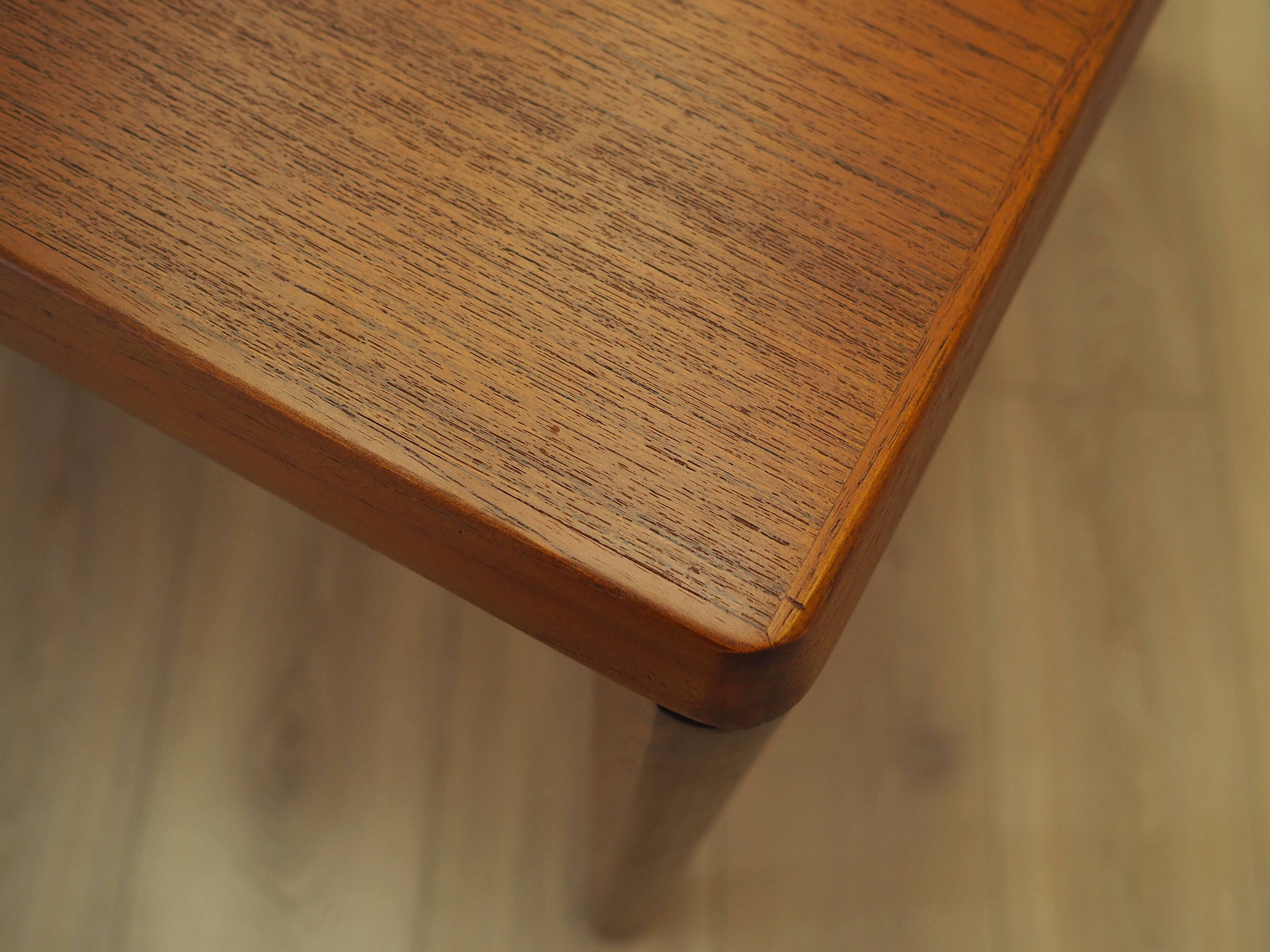 Teak extending dining table Henning Kjærnulf, Vejle, 1960s