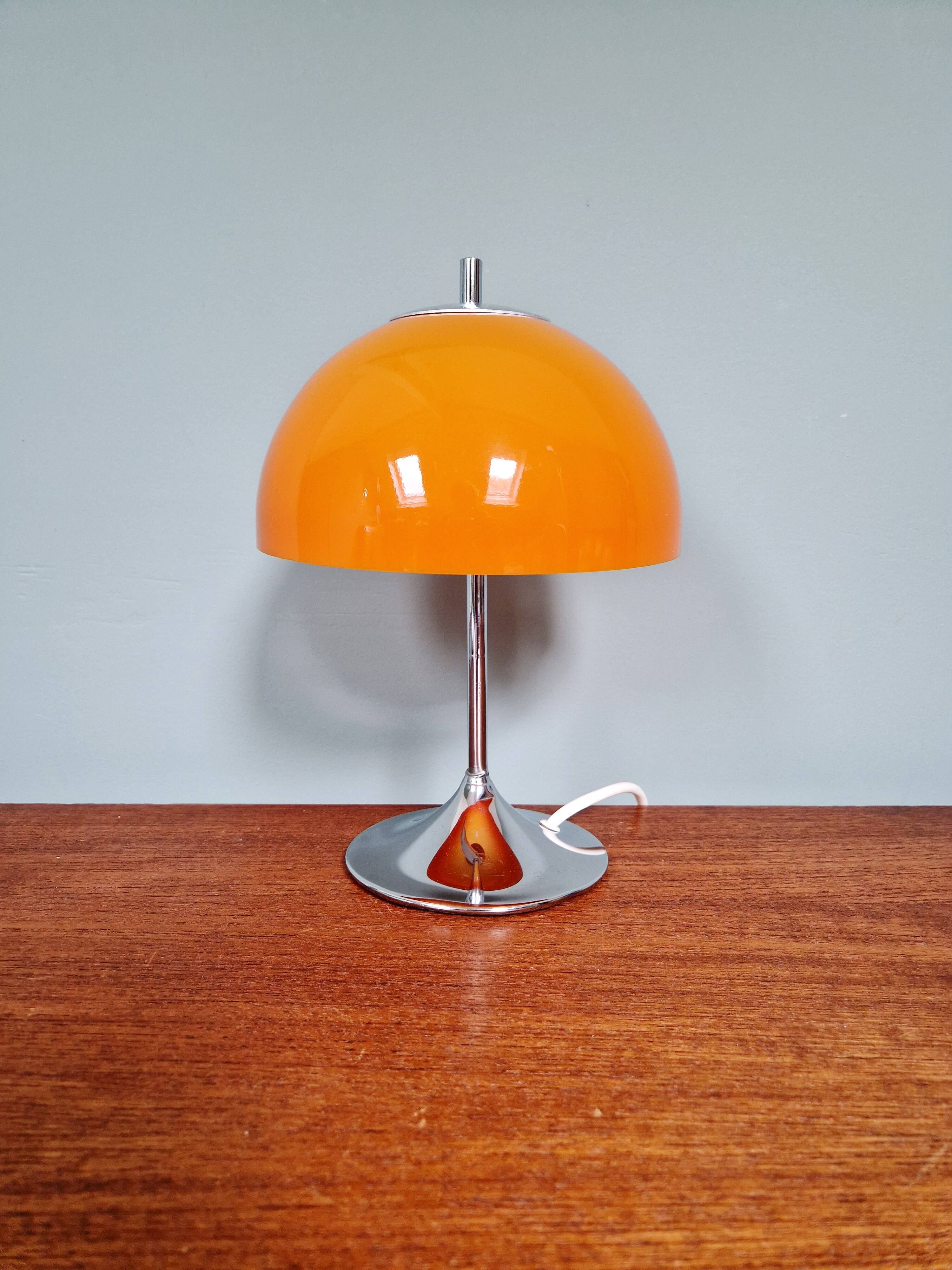 Lampe champignon Space Age, design Frank Bentler, Wila, 1970's