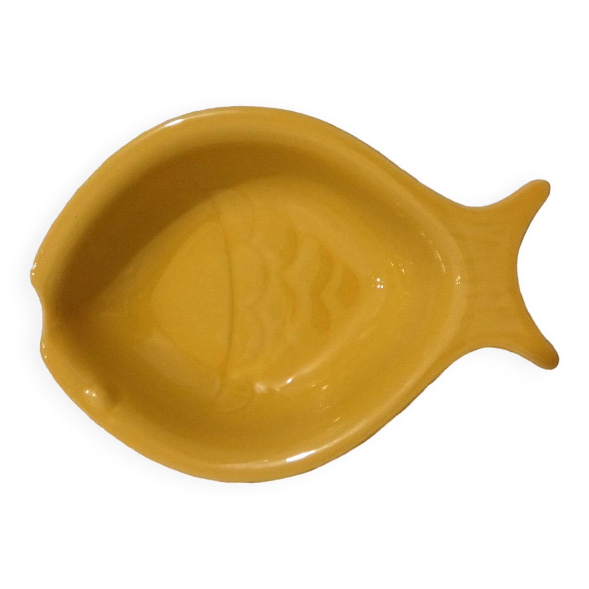 Plat ou moule de cuisson vintage en forme poisson Appolia France