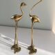 Ensemble de flamands rose en laiton