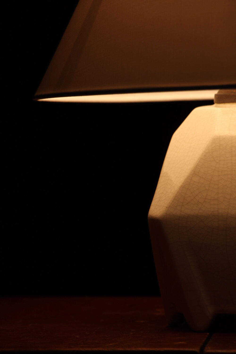 Cracked ceramic lamp art deco 1920