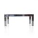 Table basse en acier et verre par Alberto Rosselli pour Saporiti, années 1970