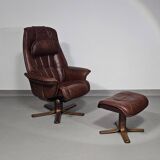 Relax / lounge chair / ottoman / Hjellegjerde Møbel / Sweden Recliner