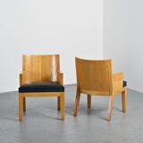 Pair of Stall armchairs by Christian Liaigre, circa 1990