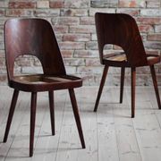 Set of 6 Dining Chairs by Oswald Haerdtl, Reupholstered in Kvadrat Fabric
