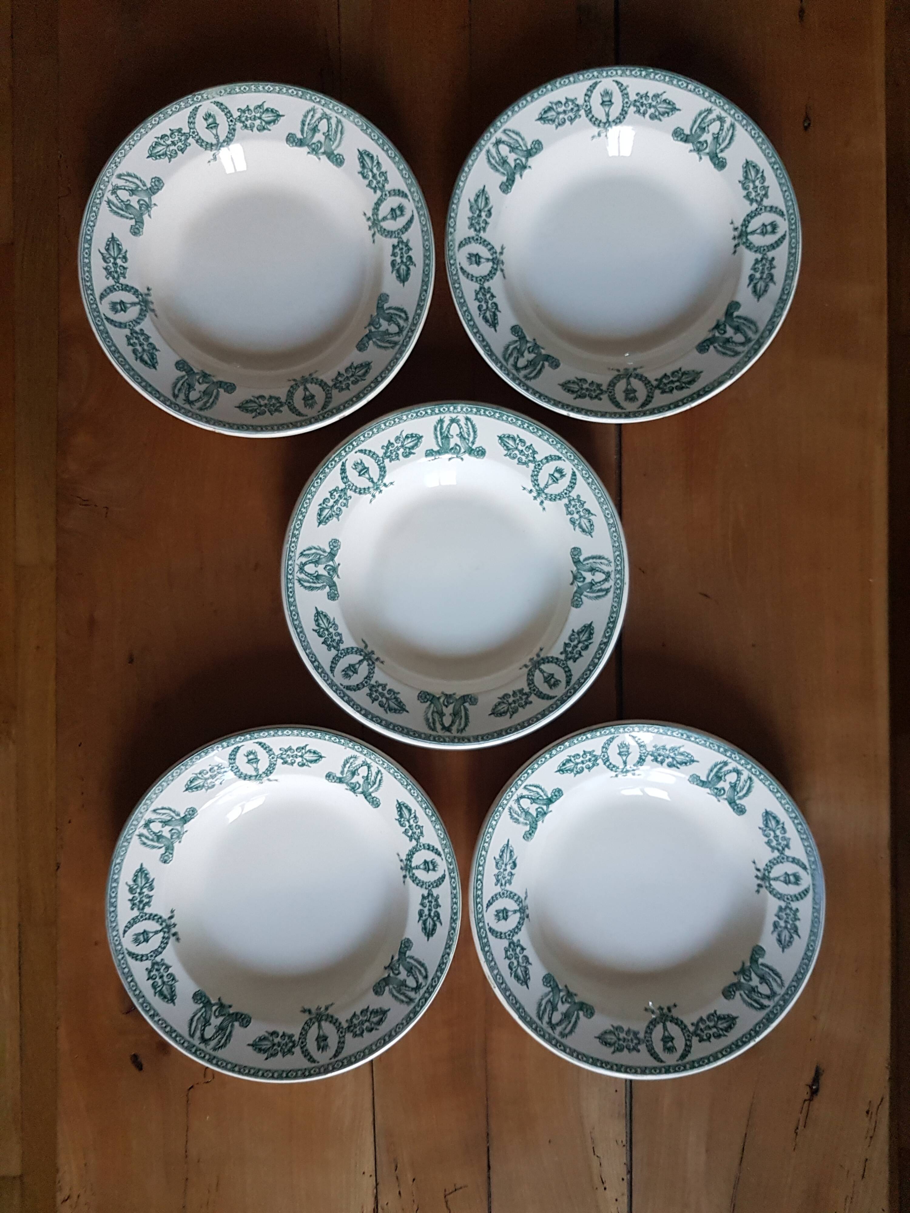 5 assiettes creuses Givors