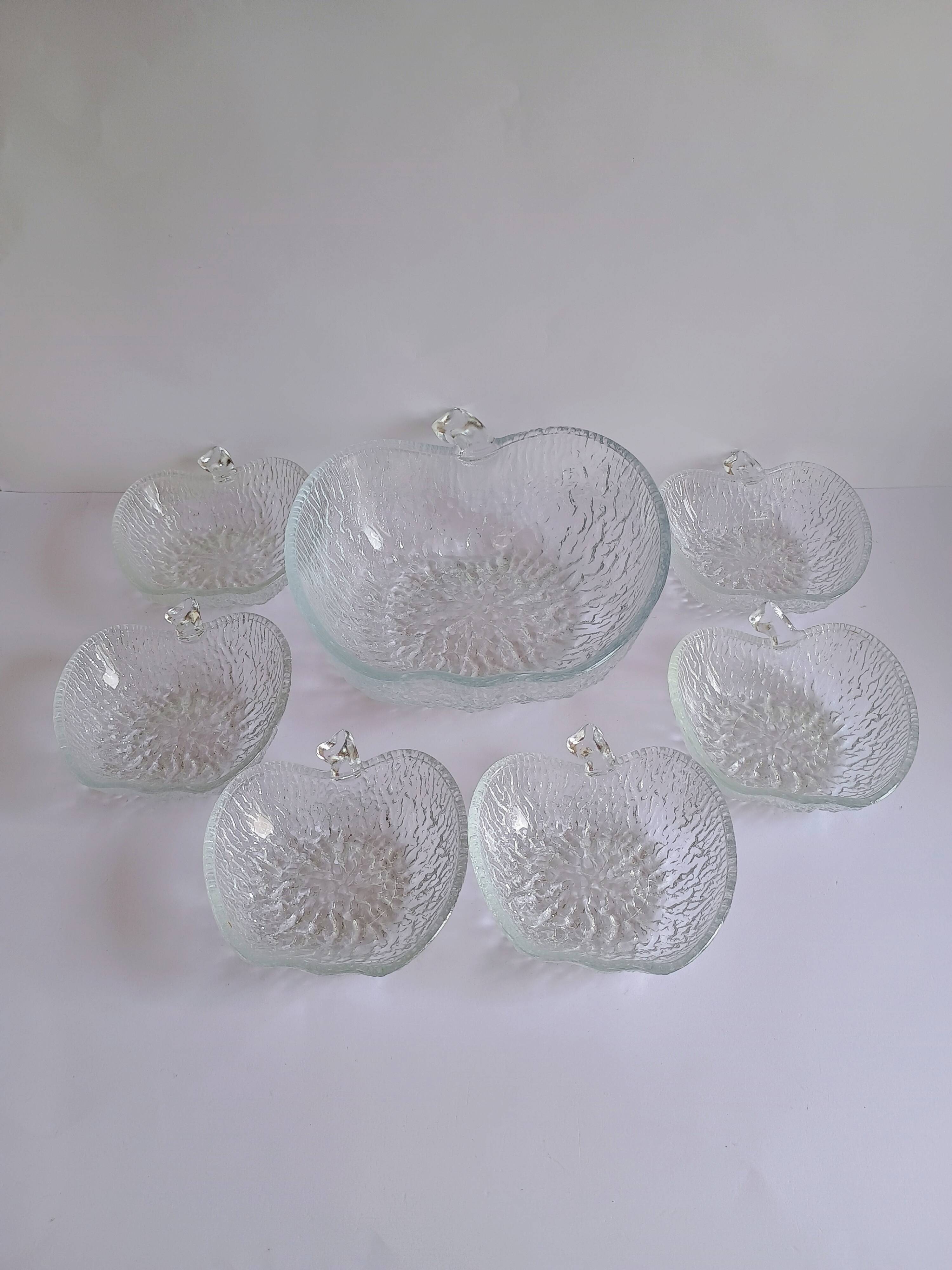 Apple-shaped dessert set